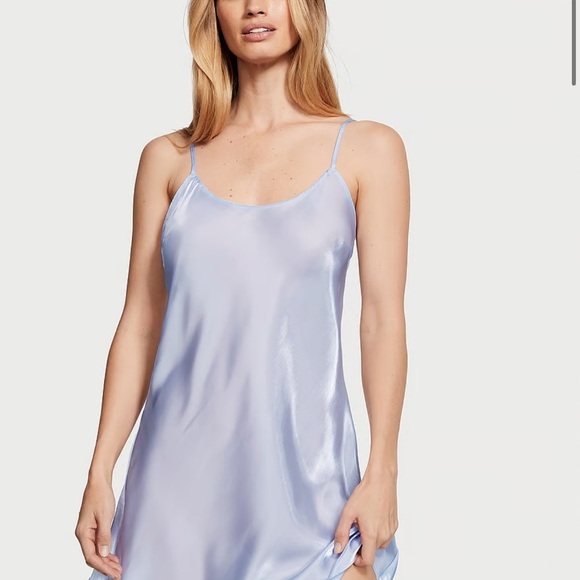 Victoria's Secret Other - VICTORIA'S SECRET LIGHT PURPLE LILAC SILK LONG SLIP DRESS US XS LUXE SHEEN CUPRO